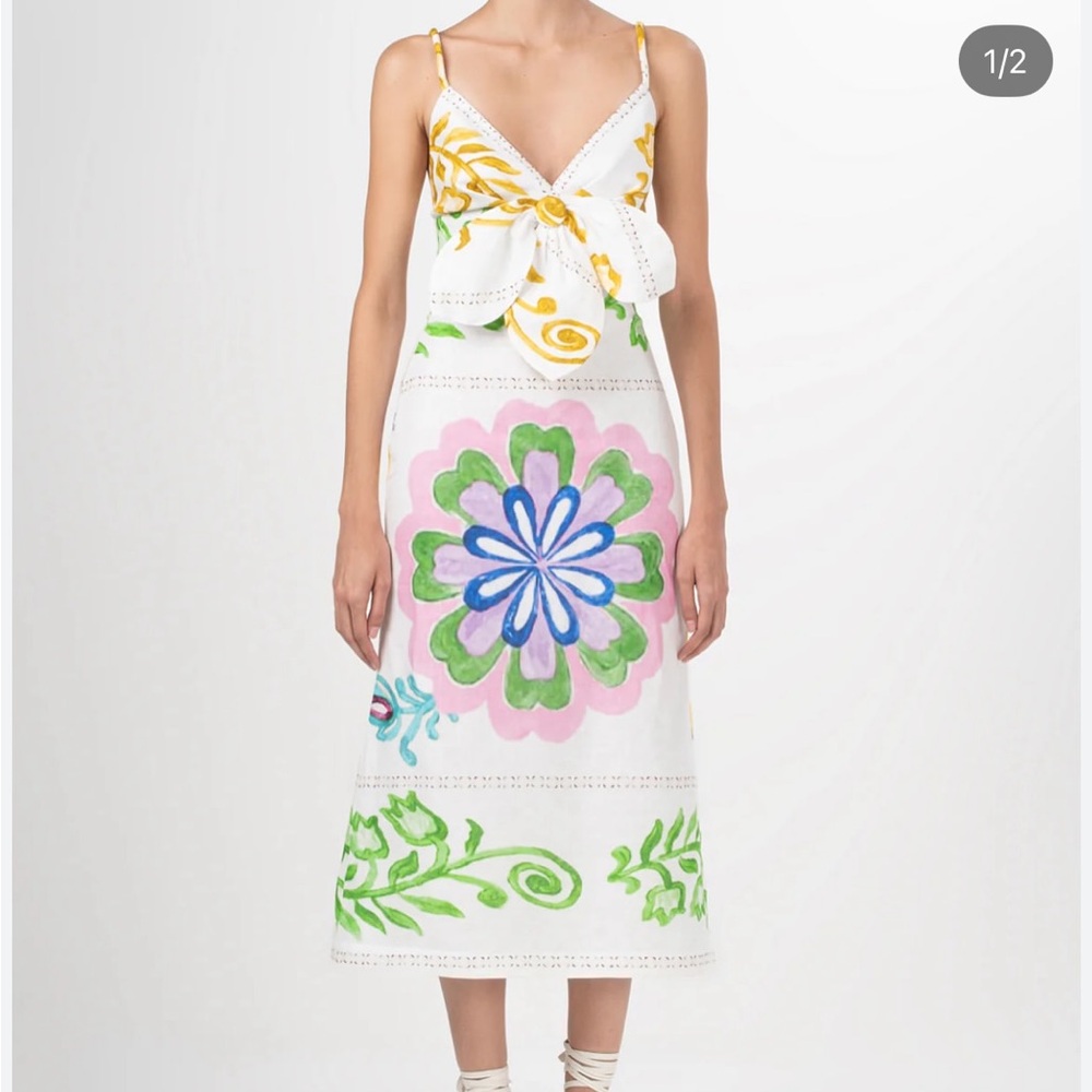 Silvia Tcherassi Set - skirt and top with Floral Accents